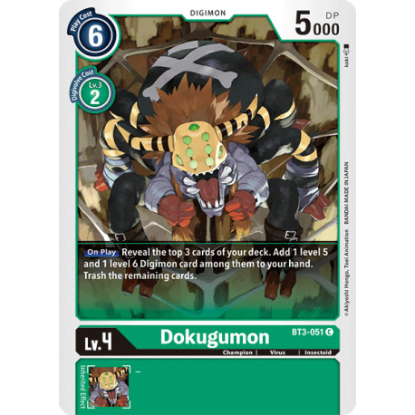 BT3-051 C Dokugumon Digimon 