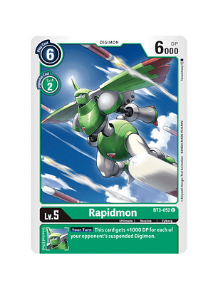 BT3-052 C Rapidmon Digimon 