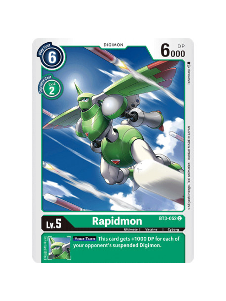 BT3-052 C Rapidmon Digimon  1
