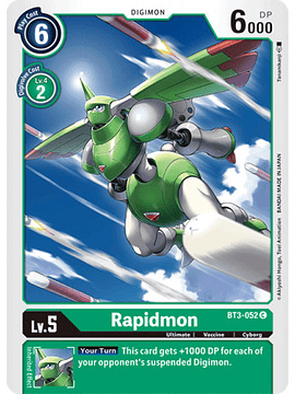 BT3-052 C Rapidmon Digimon 