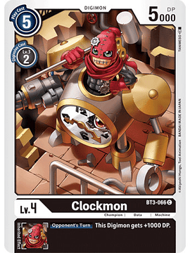 BT3-066 C Clockmon Digimon 