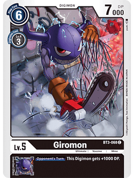 BT3-068 C Giromon Digimon 