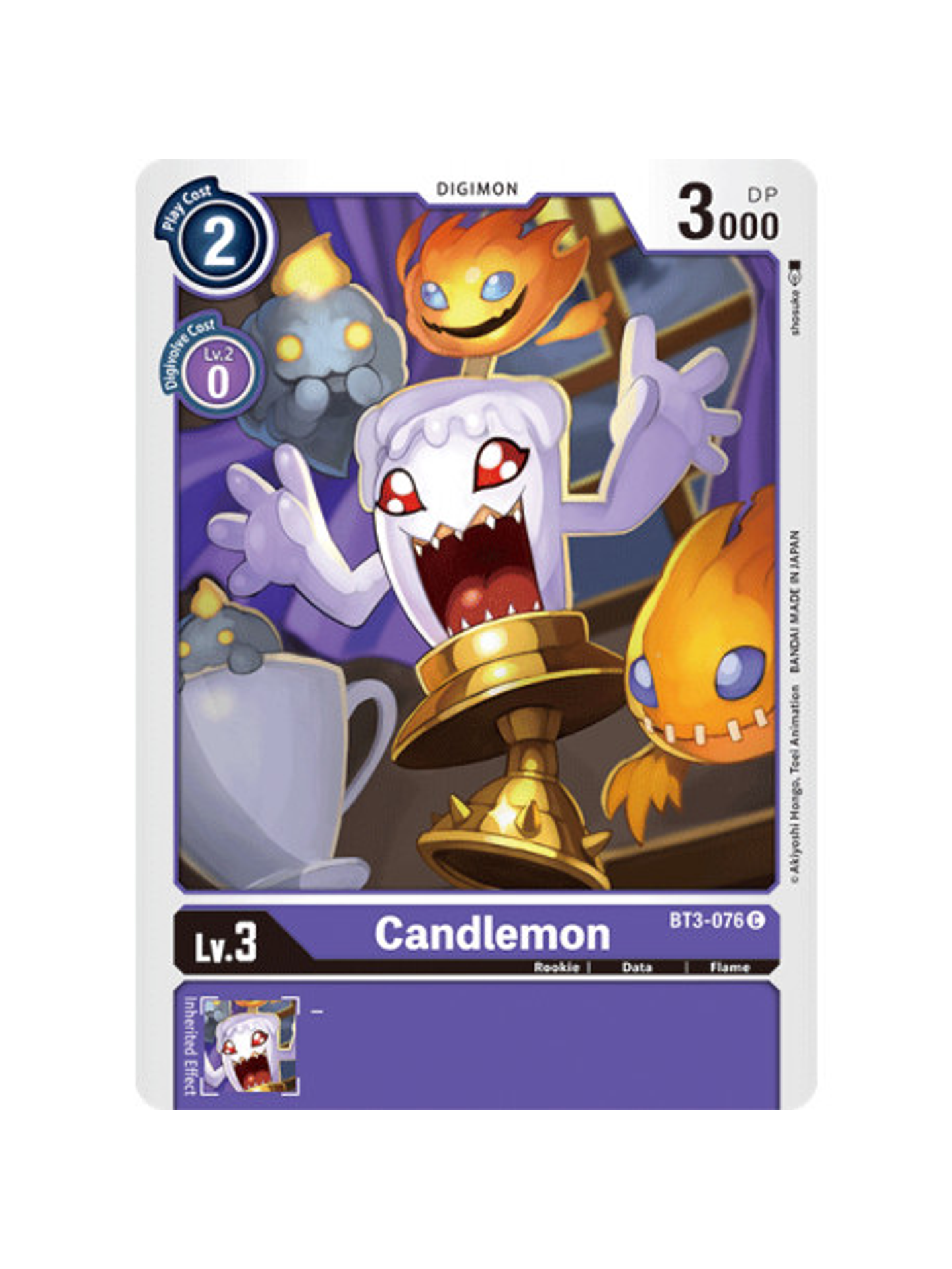 BT3-076 C Candlemon Digimon  1