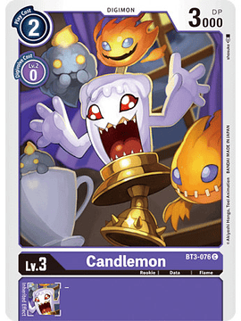 BT3-076 C Candlemon Digimon 