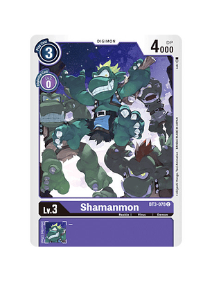 BT3-078 C Shamanmon Digimon 
