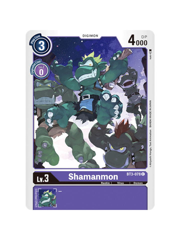 BT3-078 C Shamanmon Digimon  1