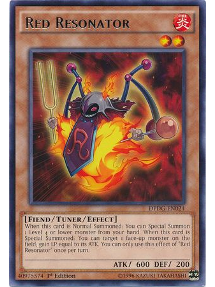 Red Resonator - DPDG-EN024 - Rare 1st Edition 1