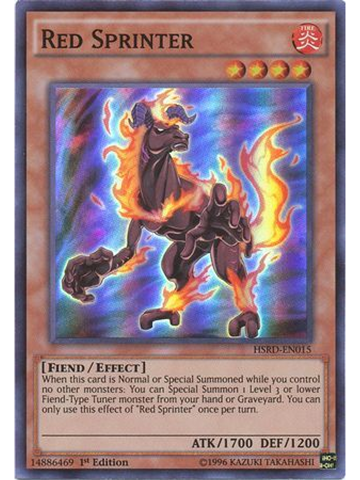 Red Sprinter - HSRD-EN015 - Super Rare 1st Edition 1