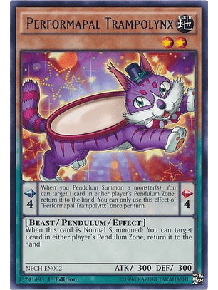 Performapal Trampolynx - nech-en002 - Rare 1st Edition