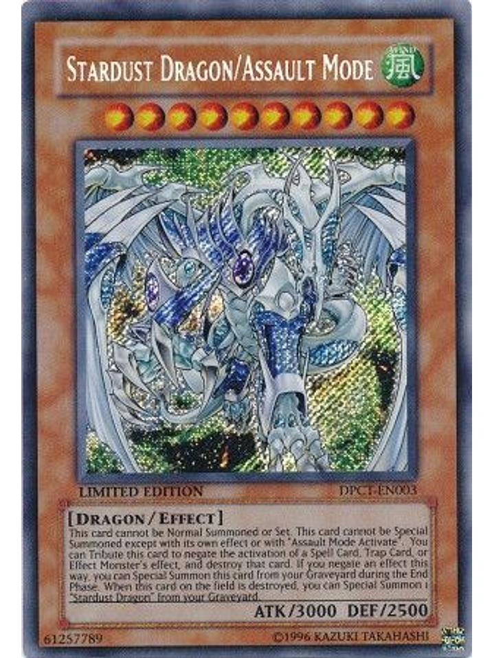 Stardust Dragon/Assault Mode - DPCT-EN003 - Secret Rare 1st Edition 1