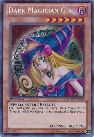 Dark Magician Girl - LCYW-EN022 - Secret Rare 1st Edition