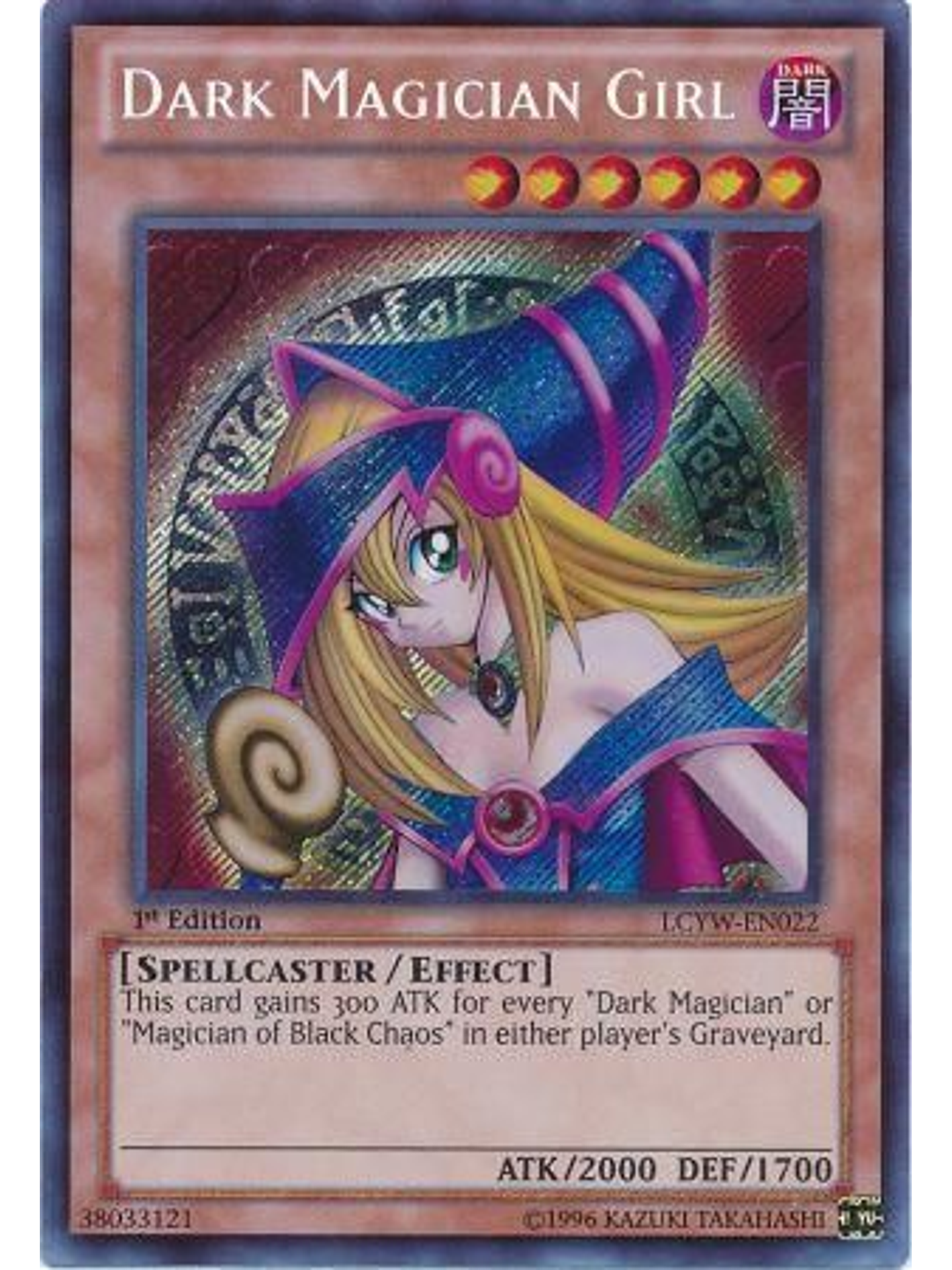 Dark Magician Girl - LCYW-EN022 - Secret Rare 1st Edition 1