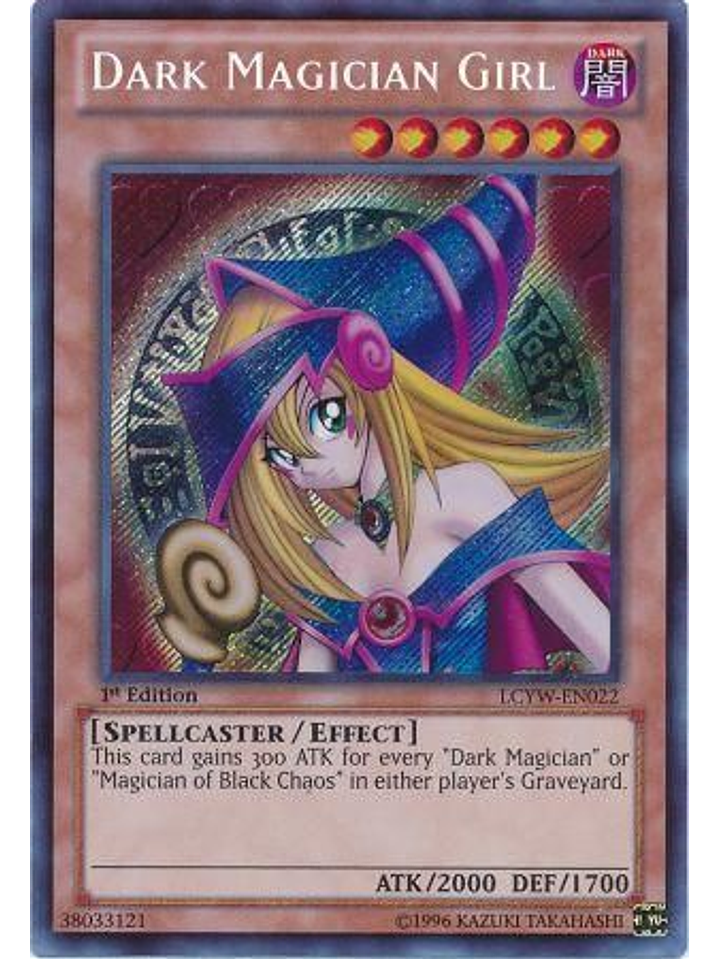Dark Magician Girl - LCYW-EN022 - Secret Rare 1st Edition 1