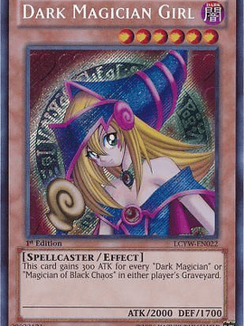 Dark Magician Girl - LCYW-EN022 - Secret Rare 1st Edition