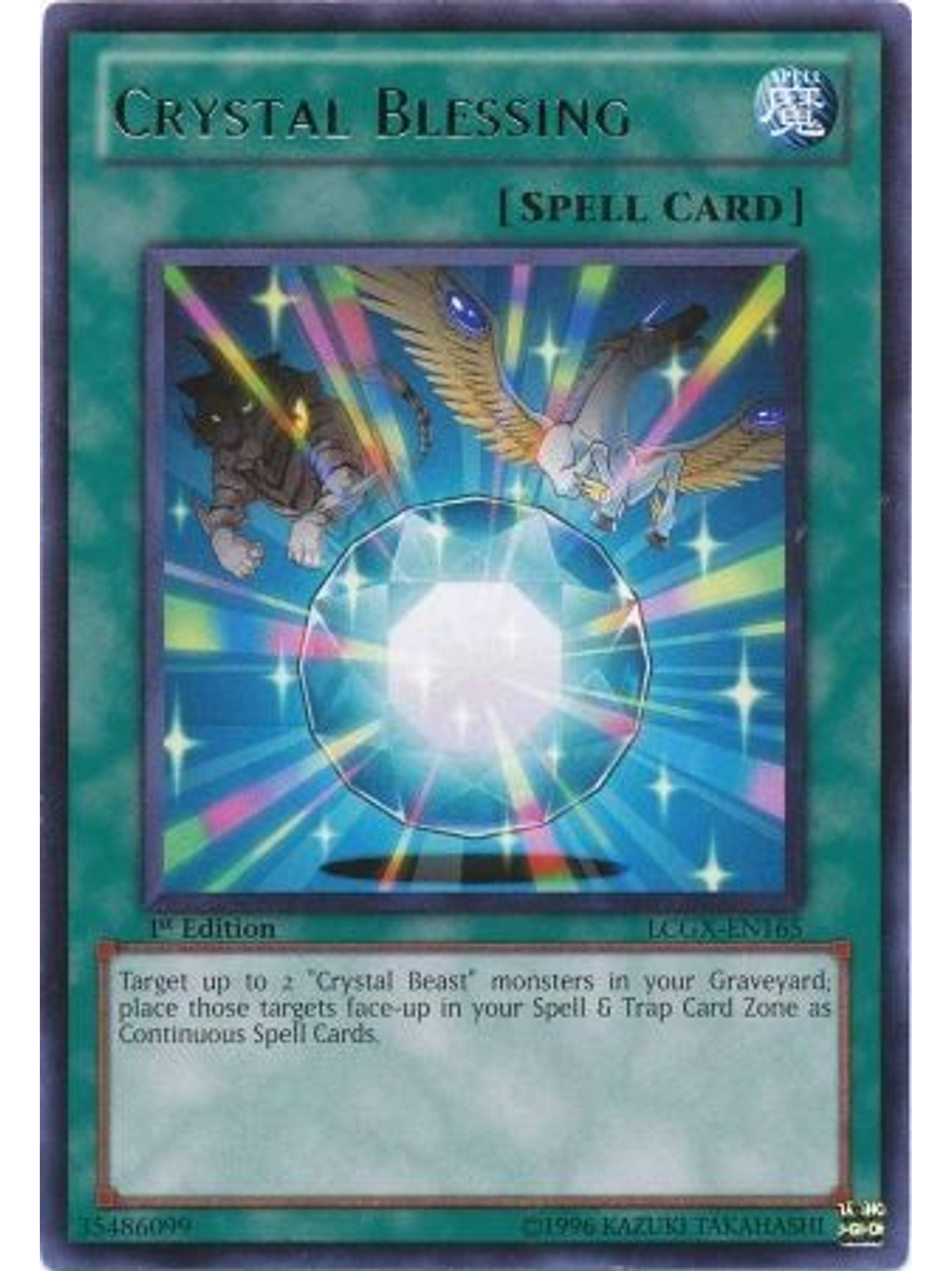Crystal Blessing - LCGX-EN165 - Rare 1st Edition 1