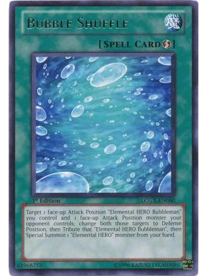 Bubble Shuffle - LCGX-EN080 - Rare 1st Edition 1