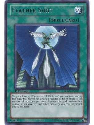 Feather Shot - LCGX-EN083 - Rare 1st Edition