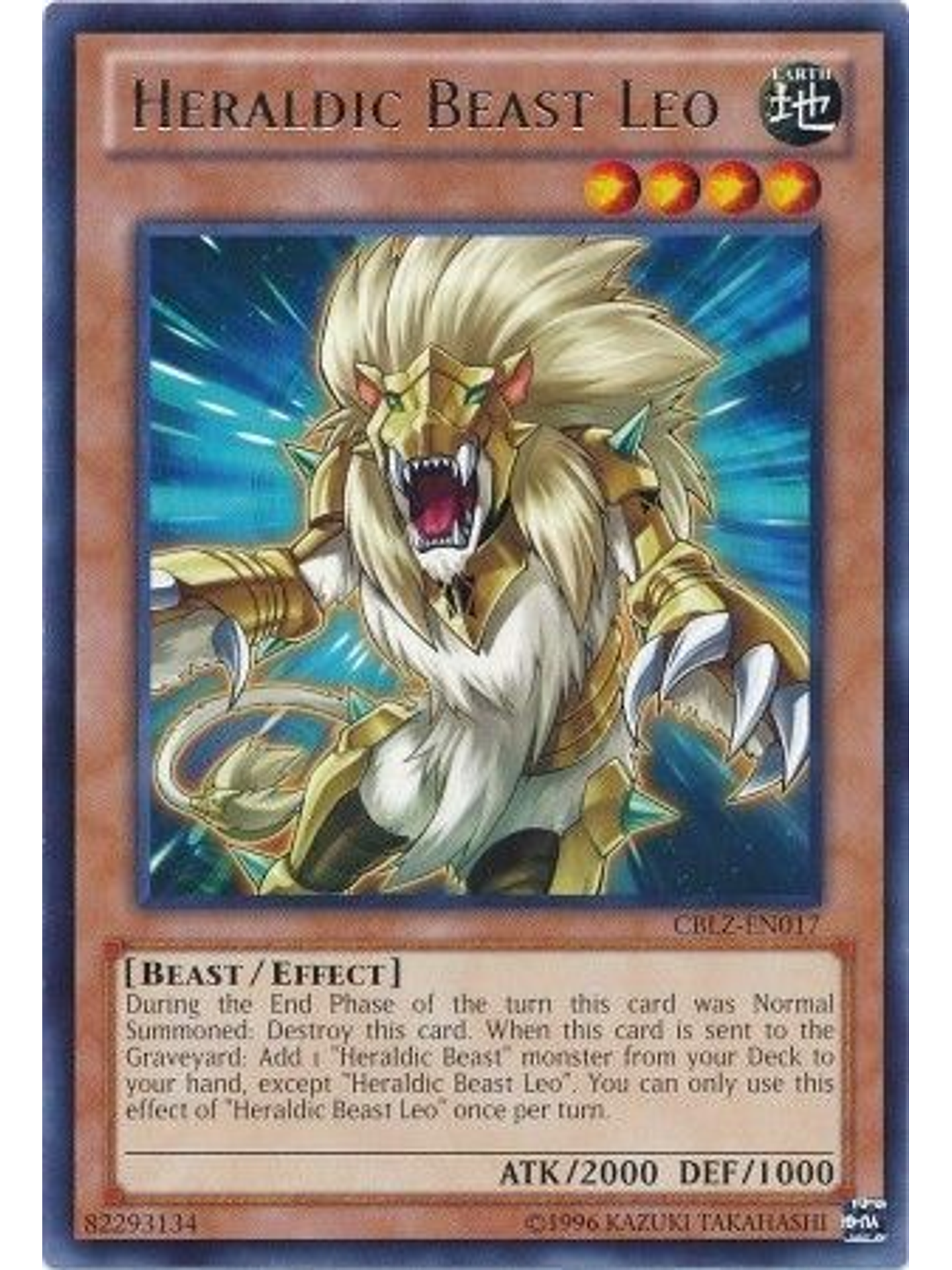 Heraldic Beast Leo - CBLZ-EN017 - Rare Unlimited 1