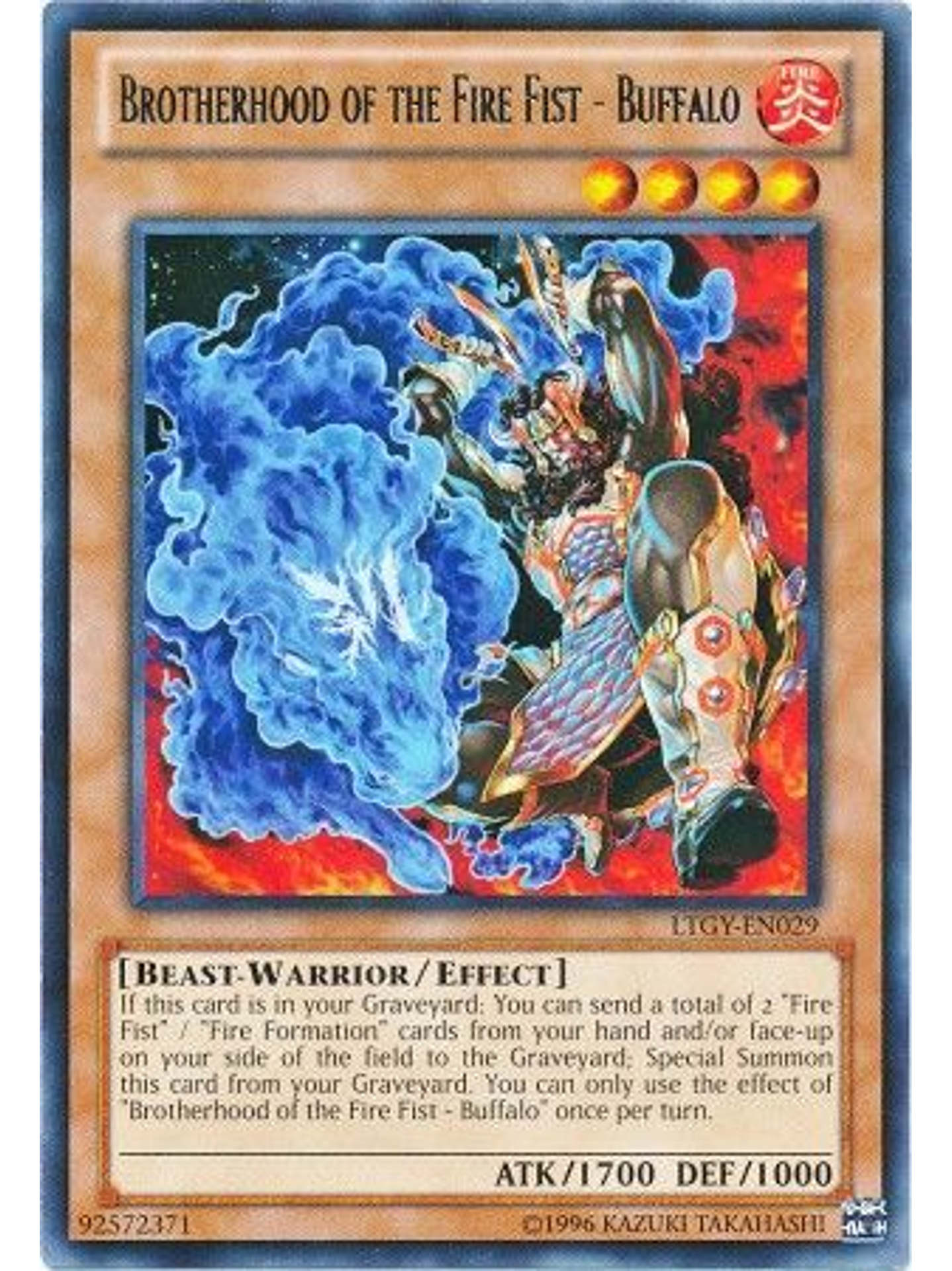 Brotherhood of the Fire Fist - Buffalo - LTGY-EN029 - Rare Unlimited 1