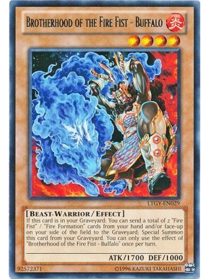 Brotherhood of the Fire Fist - Buffalo - LTGY-EN029 - Rare Unlimited 1