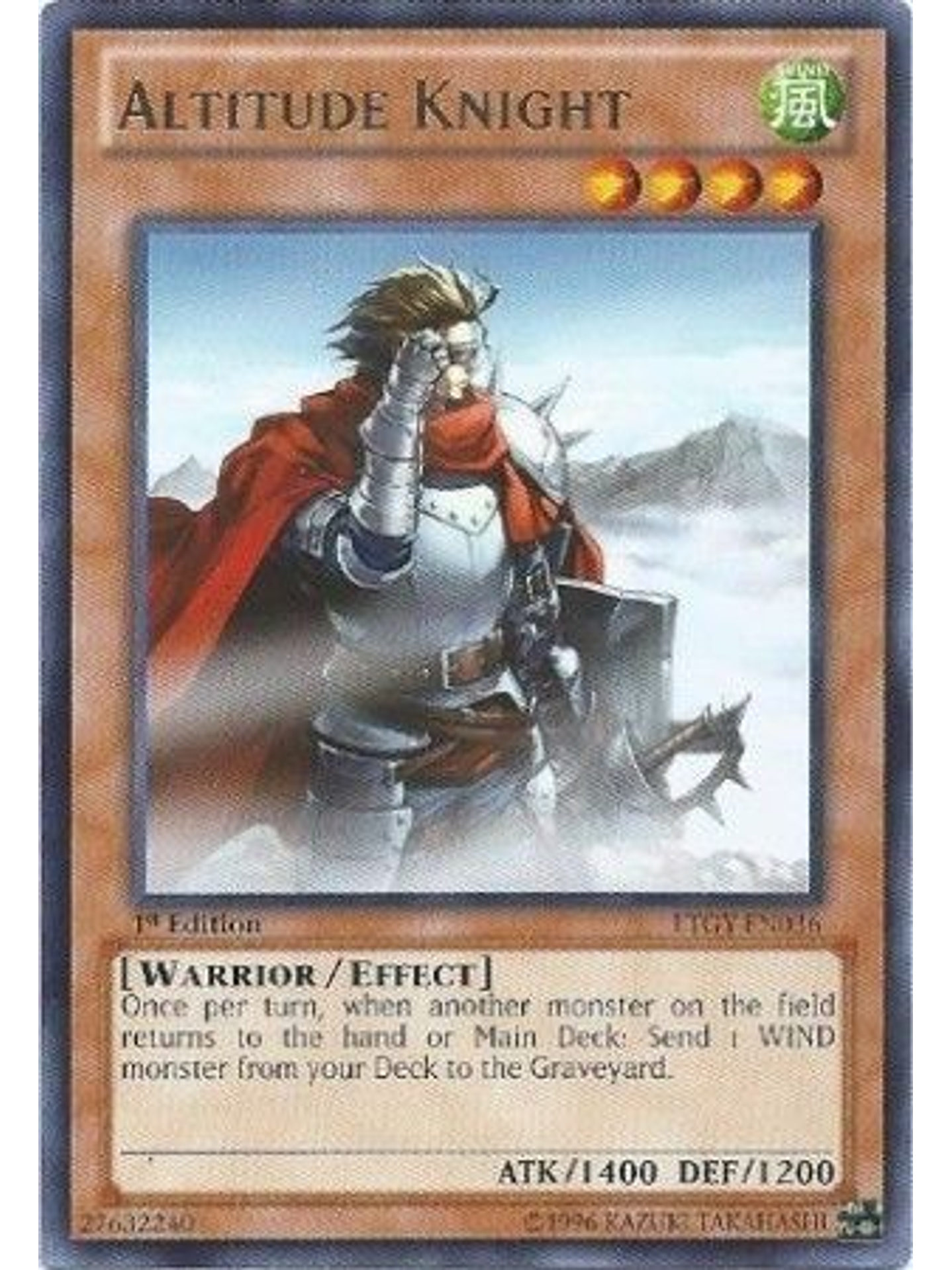 Altitude Knight - LTGY-EN036 - Rare 1st Edition 1