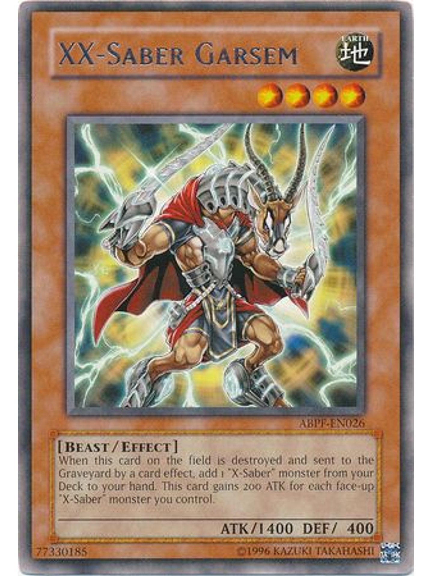 XX-Saber Garsem - ABPF-EN026 - Rare Unlimited 1
