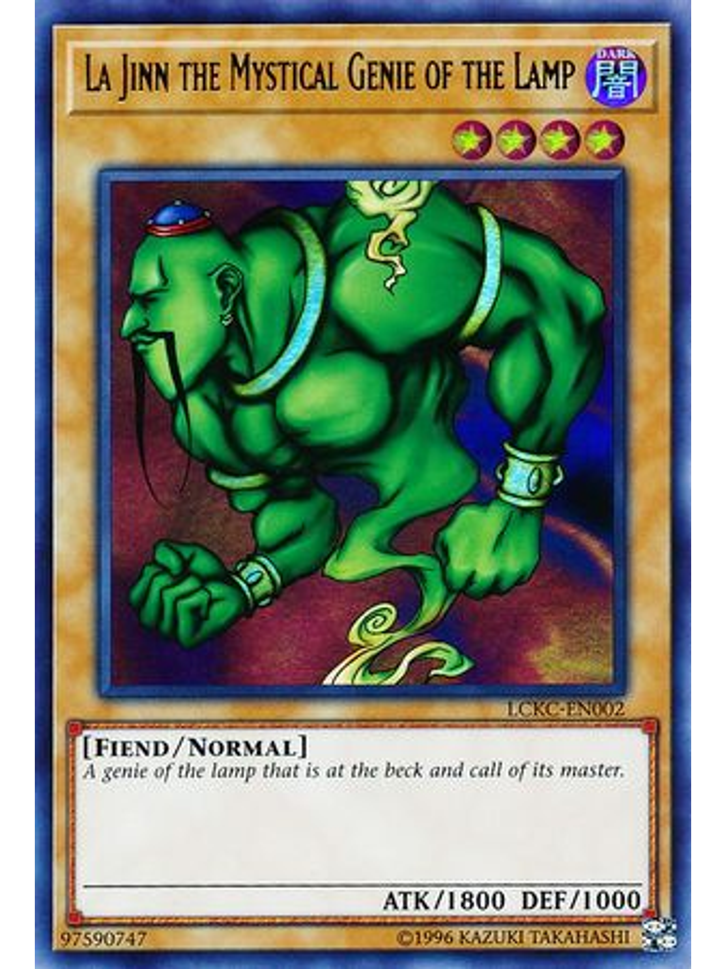 La Jinn the Mystical Genie of the Lamp - LCKC-EN002 - Ultra Rare Unlimited 1