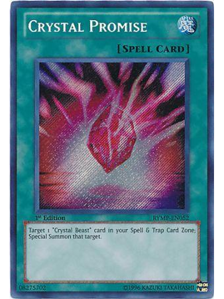 Crystal Promise - RYMP-EN052 - Secret Rare 1st Edition 1
