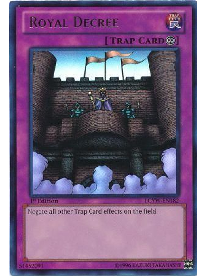 Royal Decree - LCYW-EN182 - Ultra Rare 1st Edition 1