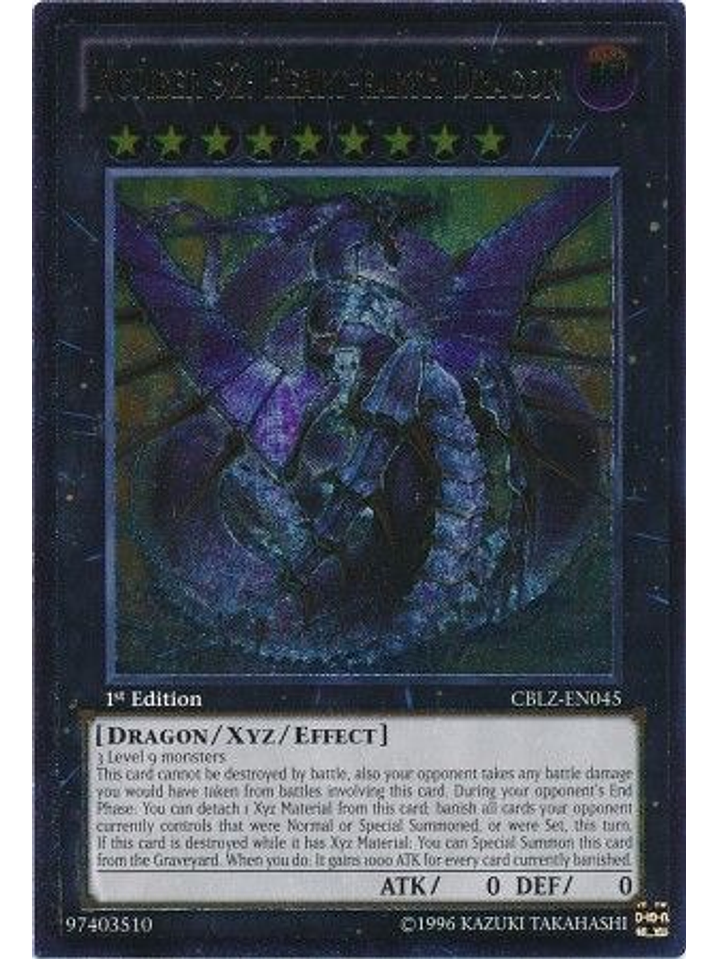 Ultimate Rare - Number 92: Heart-eartH Dragon - CBLZ-EN045 1st Edition 1