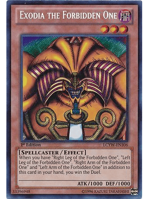 Exodia the Forbidden One - LCYW-EN306 - Secret Rare 1st Edition