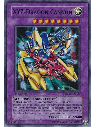 XYZ-Dragon Cannon - DPKB-EN025 - Super Rare 1st Edition