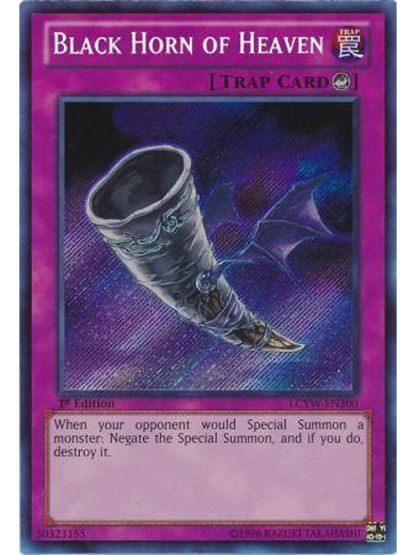 Black Horn of Heaven - LCYW-EN300 - Secret Rare 1st Edition 1
