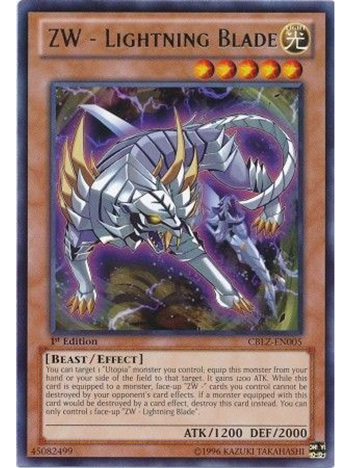ZW - Lightning Blade - CBLZ-EN005 - Rare 1st Edition 1