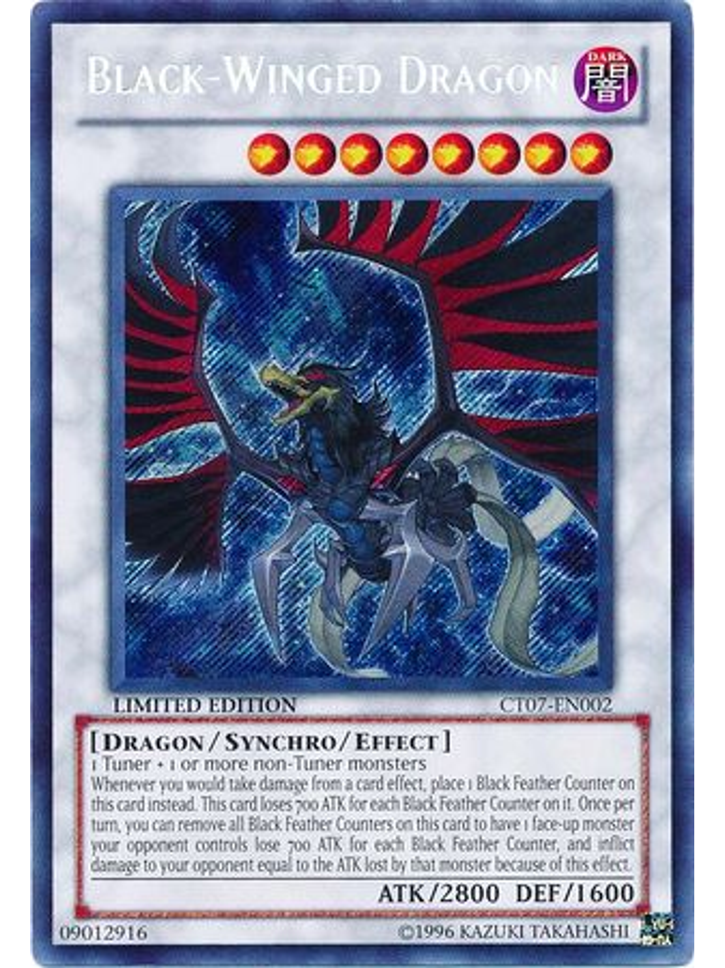 Black-Winged Dragon - CT07-EN002 - Secret Rare 1