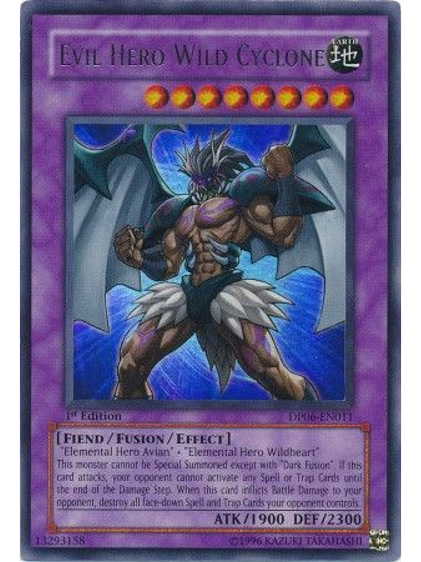 Evil Hero Wild Cyclone - DP06-EN011 - Ultra Rare 1st Edition 1