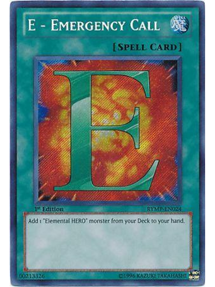 E - Emergency Call - RYMP-EN024 - Secret Rare 1st Edition 1