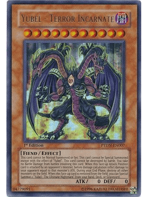 Yubel - Terror Incarnate - PTDN-EN007 - Ultra Rare 1st Edition