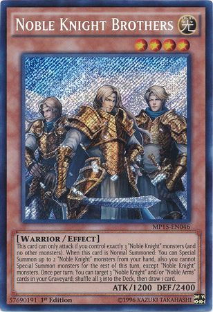 Noble Knight Brothers - MP15-EN046 - Secret Rare 1st Edition