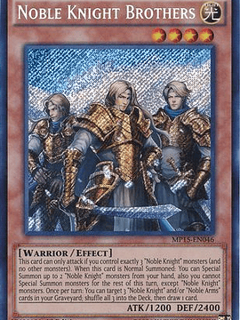Noble Knight Brothers - MP15-EN046 - Secret Rare 1st Edition