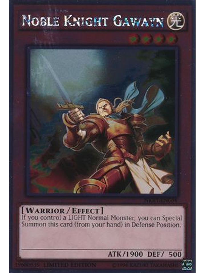 Noble Knight Gawayn - NKRT-EN004 - Platinum Rare 1st Edition 1
