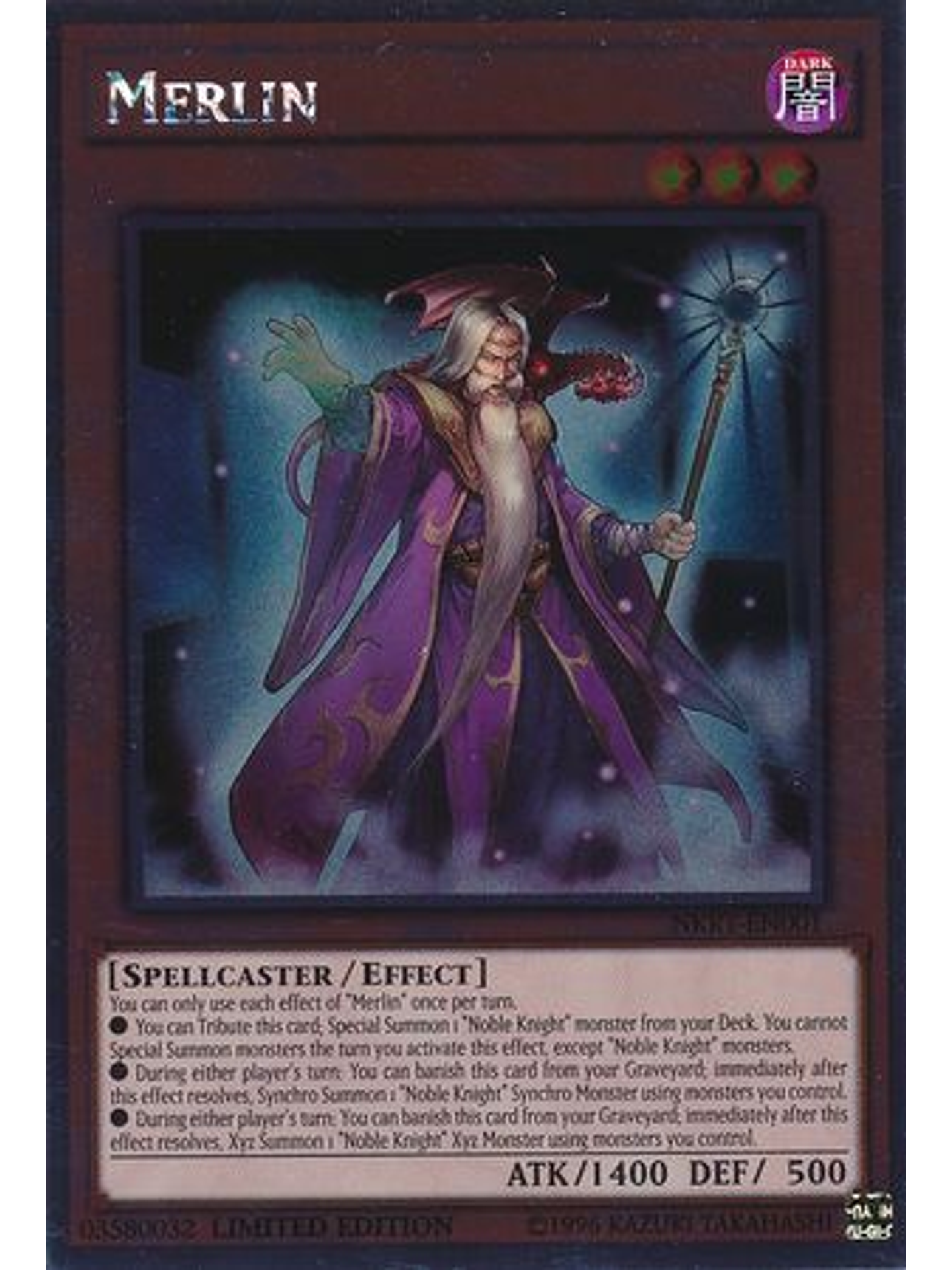 Merlin - NKRT-EN001 - Platinum Rare 1st Edition 1