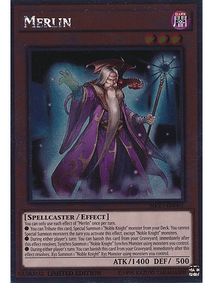 Merlin - NKRT-EN001 - Platinum Rare 1st Edition