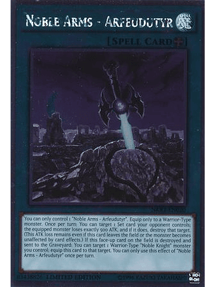 Noble Arms - Arfeudutyr - NKRT-EN020 - Platinum Rare 1st Edition