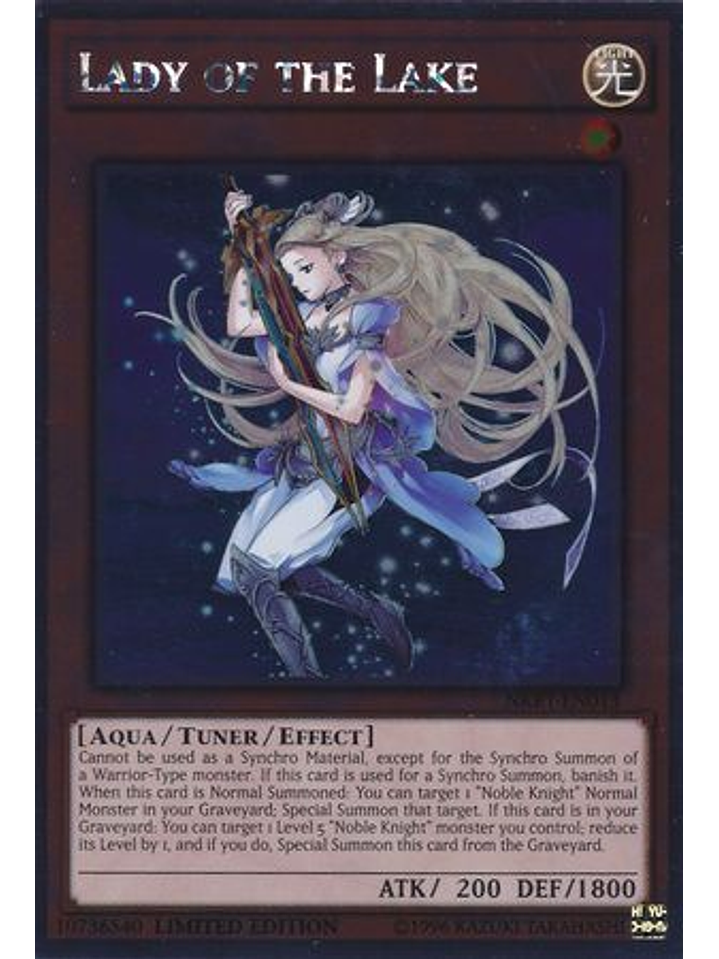 Lady of the Lake - NKRT-EN013 - Platinum Rare 1st Edition 1