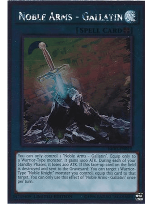 Noble Arms - Gallatin - NKRT-EN019 - Platinum Rare 1st Edition