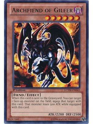 Archfiend of Gilfer - LCYW-EN042 - Rare 1st Edition