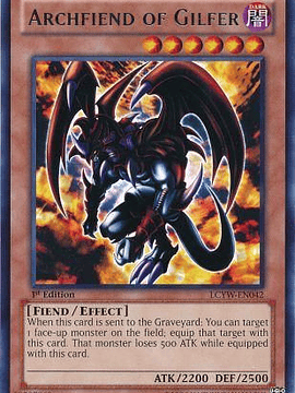 Archfiend of Gilfer - LCYW-EN042 - Rare 1st Edition