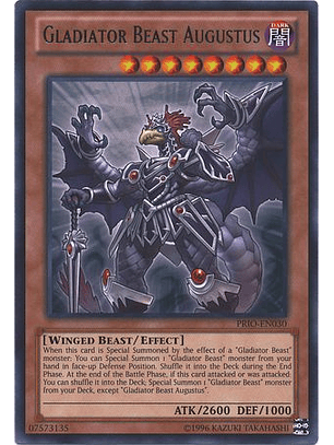 Gladiator Beast Augustus - PRIO-EN030 - Rare Unlimited
