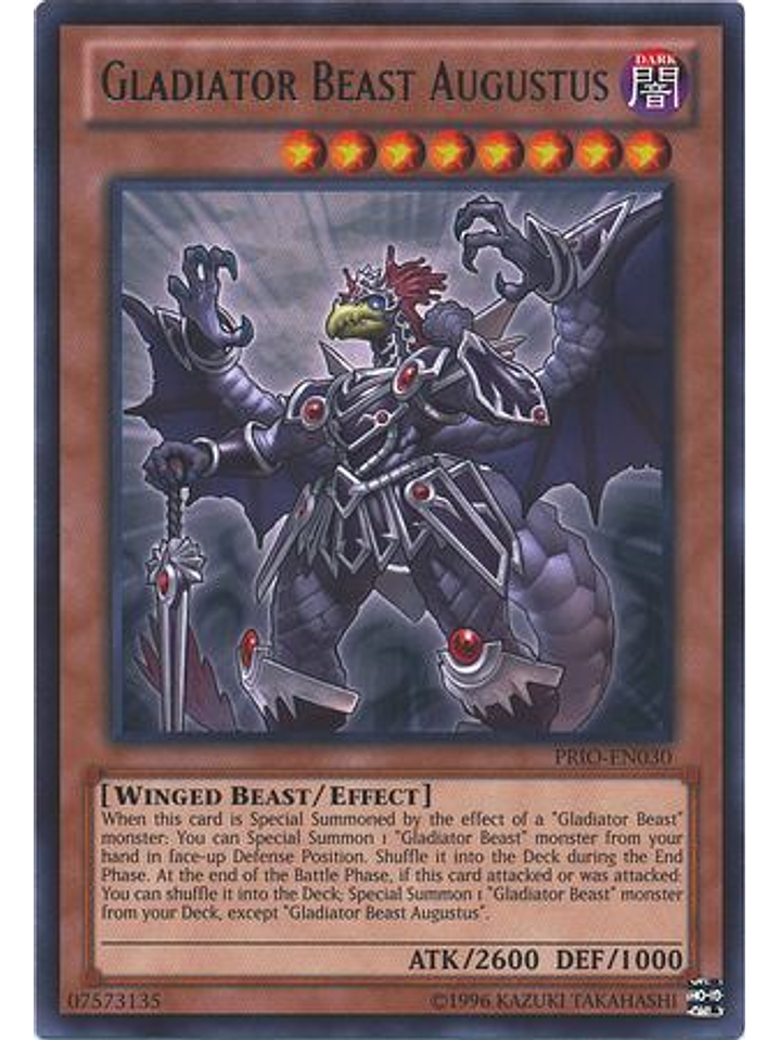 Gladiator Beast Augustus - PRIO-EN030 - Rare Unlimited 1